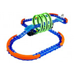 Autodráha so slučkami, žiariaca v tme RC - modrá